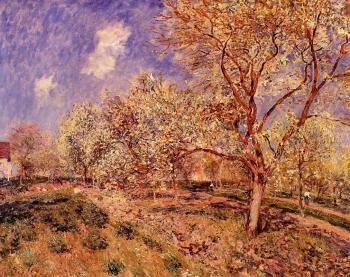 Alfred Sisley : Spring at Veneux